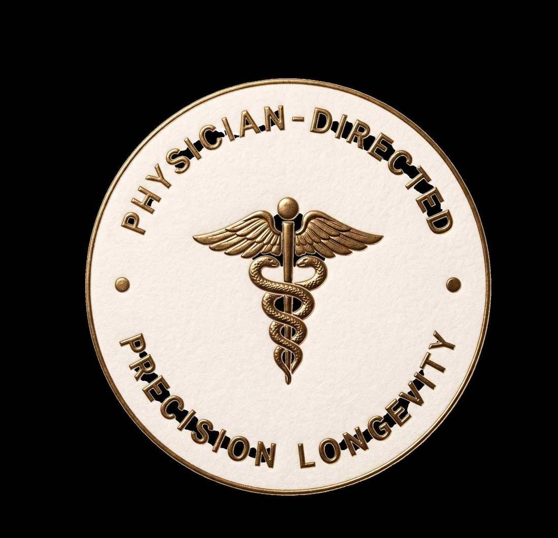Physician-Directed Precision Longevity Emblem